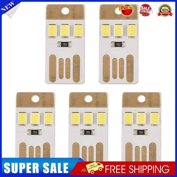 Outdoor Camping Mini LED Lights Energy Saving Rechargeable Lamp (5pcs)