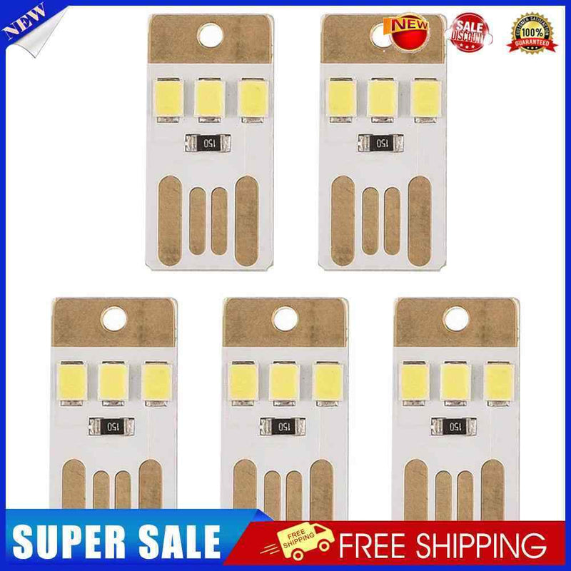 Outdoor Camping Mini LED Lights Energy Saving Rechargeable Lamp (5pcs)
