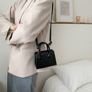 Fashion Solid Color Women Shoulder Handbag PU Leather Small Totes Crossbody Bags