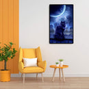 Diamond Painting 5D Moon Black Cat DIY Full Round Drill Decoration Handwork