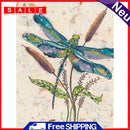 Dragonfly on Plant Diamond Painting Kit 5D DIY Full Round Drill Picture Drawing