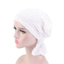 Cotton Turban Caps Elastic Muslim Headscarf Adults Warp Head Scarves Beanie H