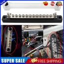 #A Universal Car Terminal Block with Transparent Cover Busbar for Car Boat Marin