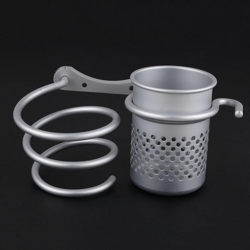 Bathroom Wall-mounted Hair Dryer with Comb Holder Rack Stand Set Organizer