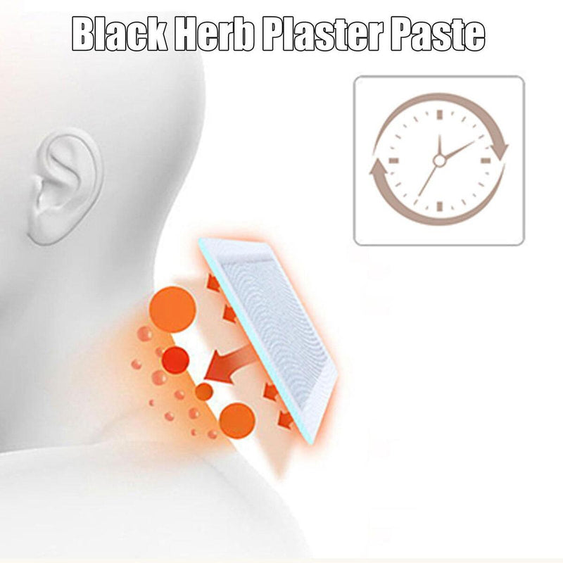 3* Black Herb Plaster Paste Knee Joint Pain Relief Patches Plaster Back Muscle_