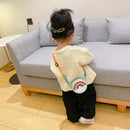 Cute Silicone Donut Round Crossbody Bag Kids Rainbow Mini Handbags (Green)