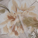 Peony Tulle Curtains for Living Room Floral Window Sheer Curtain (Yellow)