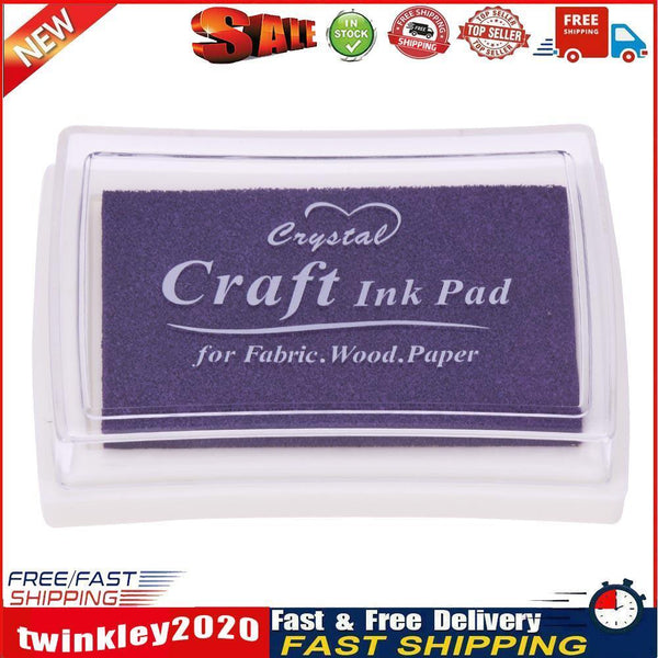 Inkpad DIY Home Stamp Ink Pad Scrapbooking Printing Stationery(Purple) Newly