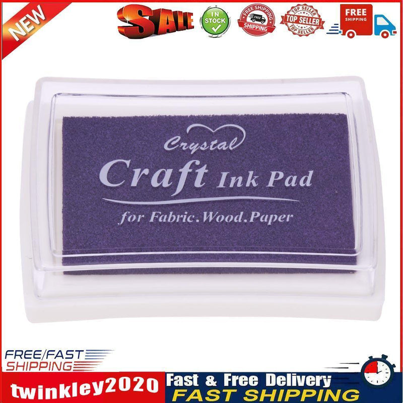 Inkpad DIY Home Stamp Ink Pad Scrapbooking Printing Stationery(Purple) Newly