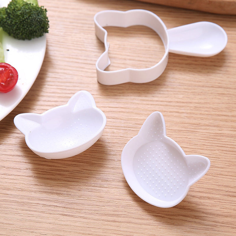 Sushi Mold Rice Ball Mold - Cartoon Cat Pattern Nori Sushi Bento Accessory