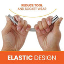 1/4 Electric Wrench Sleeve Universal Extension Rod Bendable flexible shaf F7X0