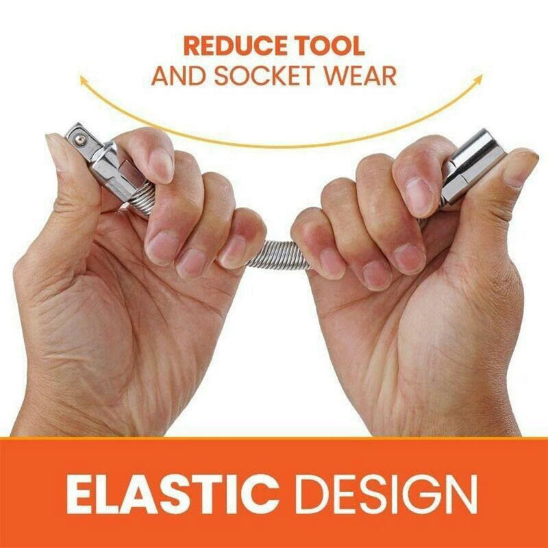 1/4 Electric Wrench Sleeve Universal Extension Rod Bendable flexible shaf F7X0