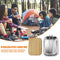 Steel Lunch Box Bamboo Wood Cover Portable Picnic Barbecue Bento Container Newly