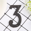 Metal Digital Number Cast Iron House Sign Doorplate DIY Cafe Wall Decor (3)