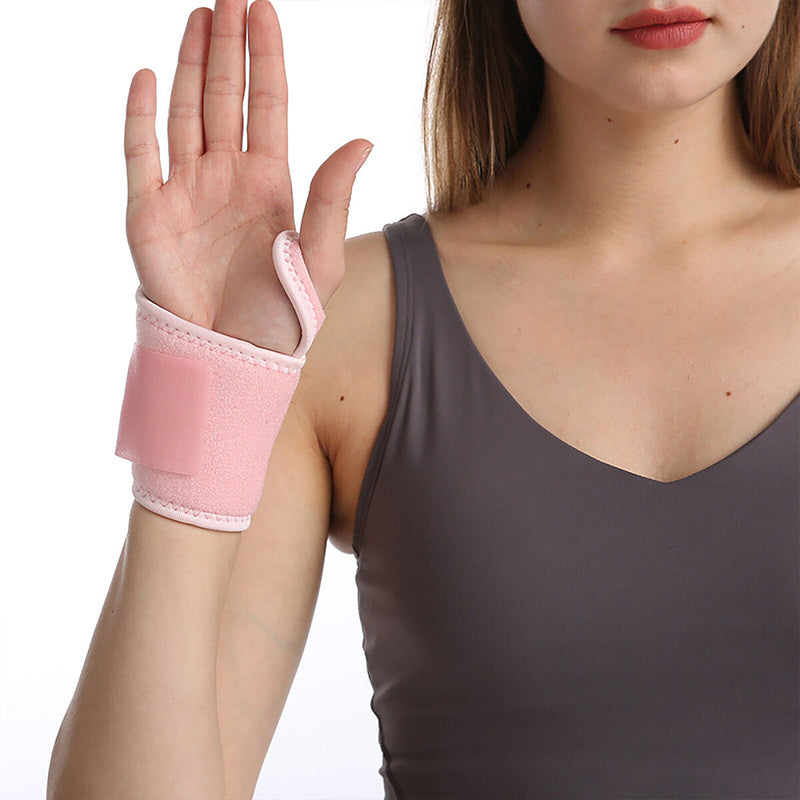 Heated Wristband Portable Wrist Heating Massager with 3 Modes (Pink) Newly