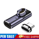 40Gbps Type-C Female to Type-C Male 100W Charging Magnetic Adapter (Elbow)