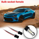 2x T10 W5W LED Bulb Holder Adapter Socket Harness Female Plugs Connectors
