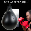 PU Boxing Speed Ball Training Inflatable Punching Pear-Shaped Bag (Black)
