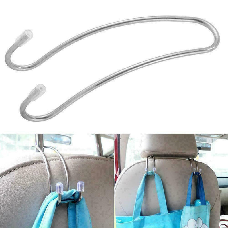 Universal Steel Hook Car Headrest Seat Hanger Organizer K5A1 Bag T1Y5 M5A1
