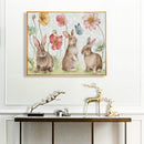 Paint By Numbers for Beginner Rabbit and Flower DIY Acrylic Painting Kit Newly