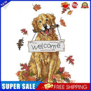 Welcome Dog DIY Cross Stitch Kit 14CT Stamped Embroidery Home Decor (D237)
