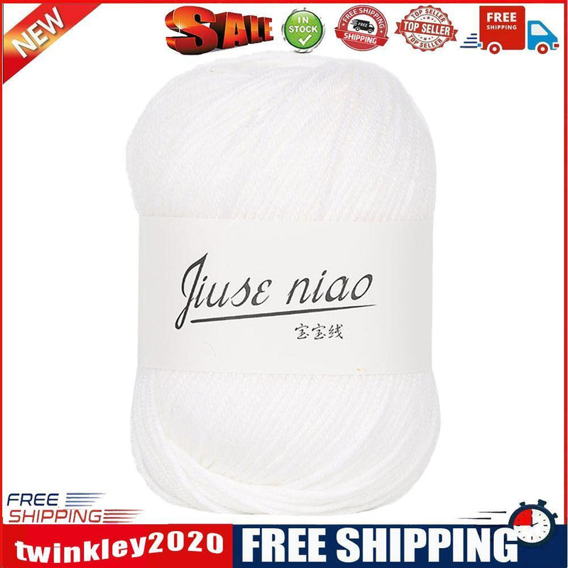 1 Roll 6 Strands Pure Cotton Ropes Baby Knitwear Crochet Yarn Twine (20)