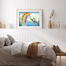Diamond Painting Rainbow Elephant Full Round Drill Picture of Rhinestone Drawing
