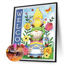 5D Diamond Painting DIY Cartoon Gnome Full Round Drill Mosaic Home Decoration