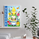Diamond Painting Kit Gnome Full Round Rhinestone Wall