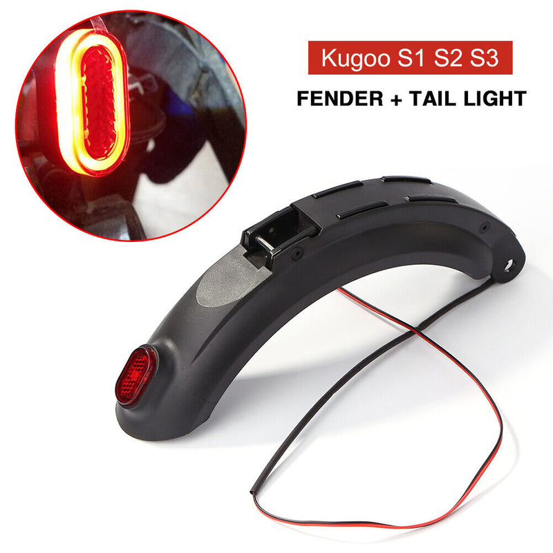 Electric Scooter Fender Mudguard Rear Lamp for Kugoo S1 S2 S3 Skateboard Parts