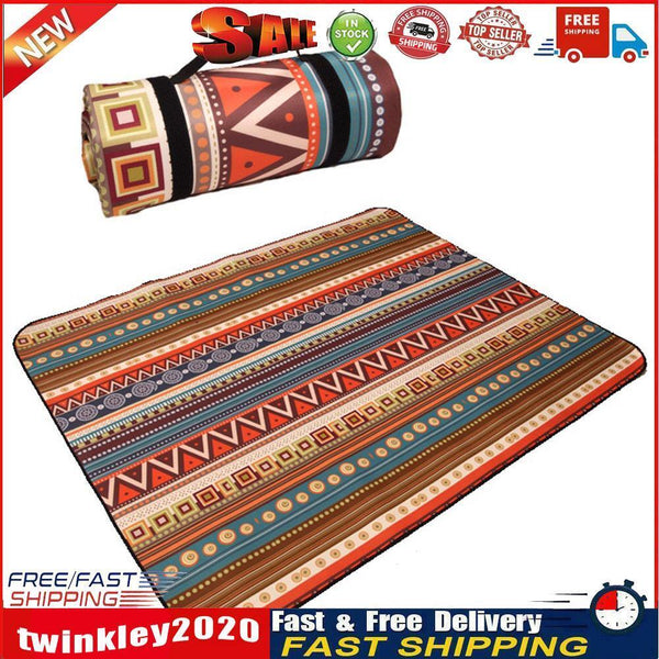 Waterproof Foldable Beach Blanket Outdoor Picnic Camping Mat (200x200cm) Newly