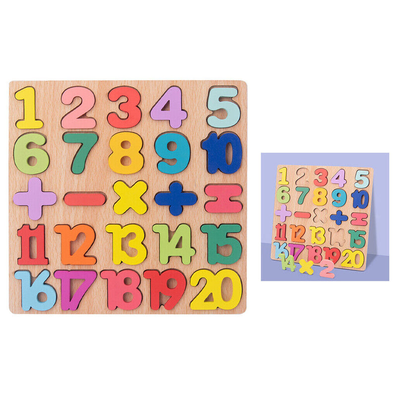 Colorful Number Puzzle Pre-school Cognition Educational Math