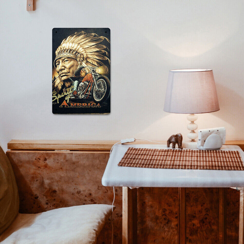 Metal Signs Ride a Motorcycle Iron Painting Metal Wall Plate Posters Waterproof
