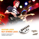 Zinc Alloy Guitar Bridge Locking String Nuts with Screw for Electric Guitar P