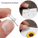 Thumb Tacks Plastic Clear Push Pins Drawing Pins Push Pins Stationery Supplies