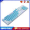 Mechanical 104 Keys Gaming Keyboards USB Wired (Red Axis Blue+White)