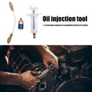 2oz A/C Oil Dye Injector with Low Side Quick Coupler Clear Pants 1/4 SAE R-134a