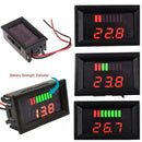 12V-60V Car Marine Motorcycle LED Digital Voltmeter Meter Battery Gauges