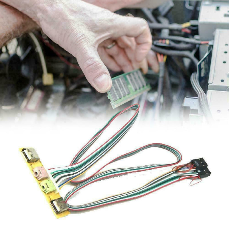 Case Front USB+Audio Interface Board 6.8cm Line-carrying Access Tool T3E0