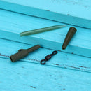 40pc Fishing Tackle carp lead clips Quick Change swivels Anti Sleeve