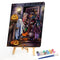 DIY Oil Paint by Numbers Children Candy Hand Painted Acrylic Drawing Home Decor