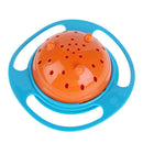 Novelty 360 Rotary Gyro Umbrella Spill-Proof Children Balance Bowl (Blue)
