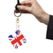 Letter Crystal Diamond Painting Acrylic Keychain DIY Key Ring Pendant (M)