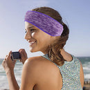 Winter Warm Double-Layer Fleece Scarf Neck Cover for Women Men (Purple)
