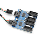HC427-B 2 Way HUB Connector USB 9 Pin Header Extension Splitter (1 to 4)