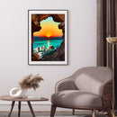 DIY Kit 5D Diamond Painting Sunset by The Sea Full Round Drill Drawing Ornaments