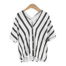 Autumn Fashion Loose Women Blouse Linen Cotton Short Sleeve Ladies T-shirt
