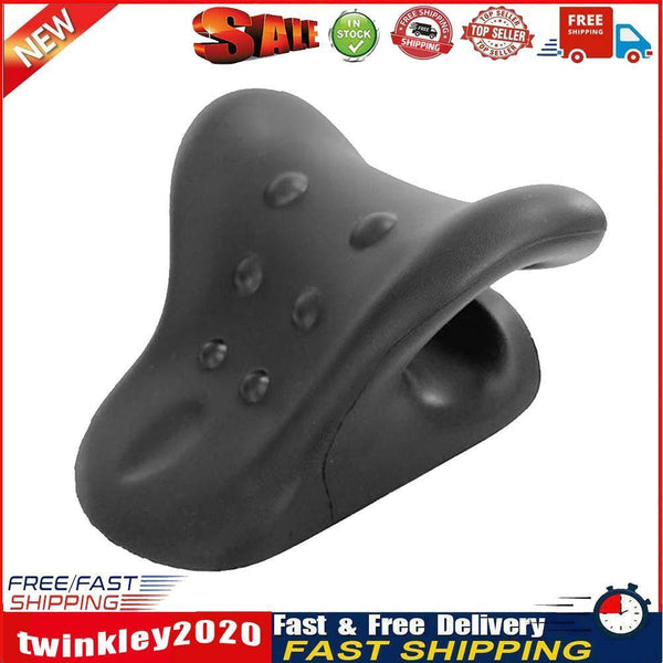 Muscle Relaxation Neck Stretcher Cervical Pillow for Pain Relief (Black) Newly