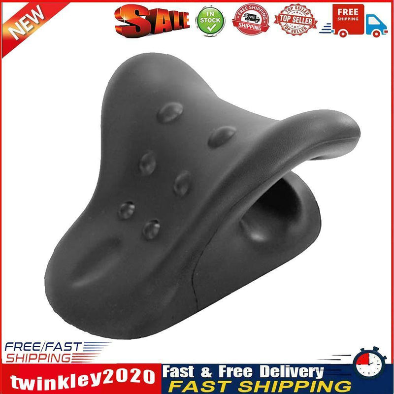 Muscle Relaxation Neck Stretcher Cervical Pillow for Pain Relief (Black) Newly
