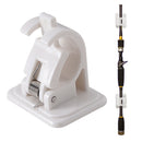 2pcs Wall Mounted Fishing Rod Racks Storage Clips Clamps Holder Rack Organizer